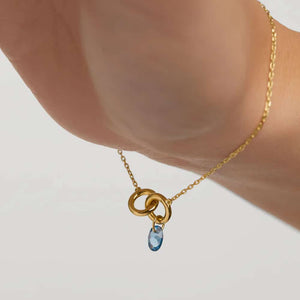 pu01-774-u bracciale in argento dorato blue lily