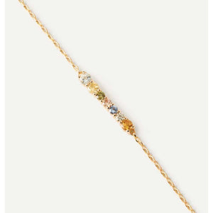 pu01-788-u braccialetto in argento dorato rainbow