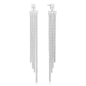 sj-e2328-cz Elisse lungo grande earrings