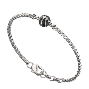 spvb02ww Bracciale acciaio con palla volley