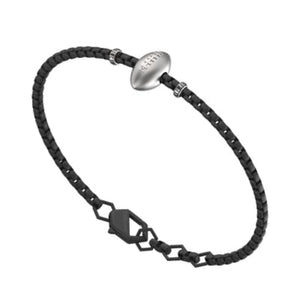 sprb02bw Bracciale pallone rugby con diamanti