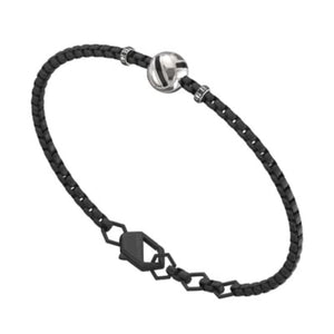 spvb02bw Bracciale acciaio volley con diamanti