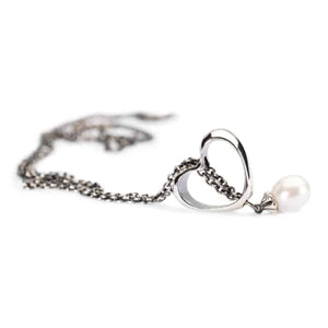 Collana d'argento puro con perla