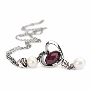 Collana d'argento puro con perla