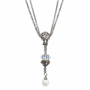 Collana d'argento puro con perla