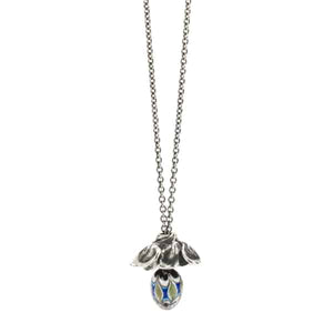 Collana d'argento puro con perla