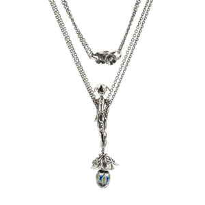 Collana d'argento puro con perla