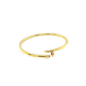 Bracciale oro 18 kt forma chiodo con scatto a manetta